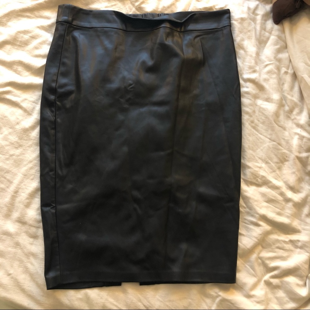 Universal Standard Faux Leather Pencil Skirt